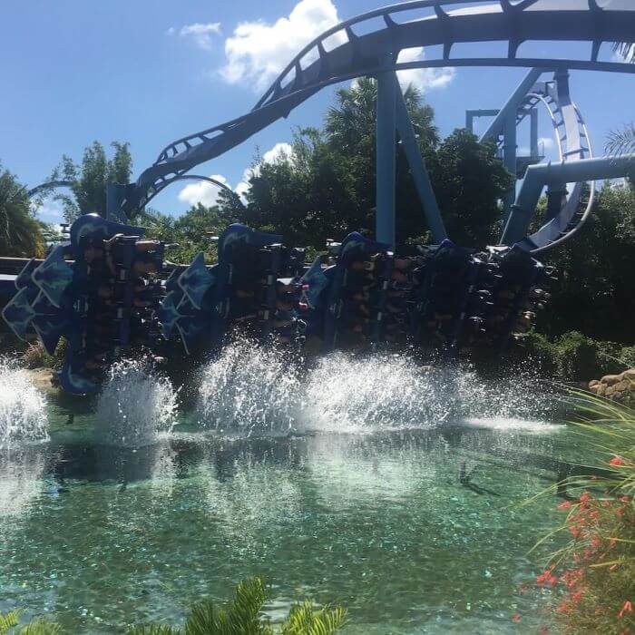 explore Orlando's attractions Seaworld Parks Manta roller coaster 