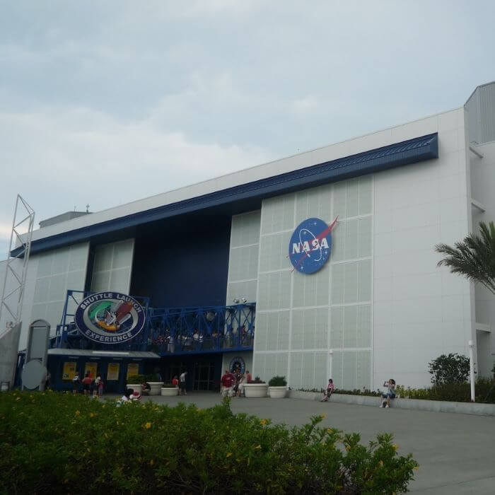 explore Orlando's attractions the Atlantic Coast Saturn V Center entrance at Kennedy Space Center